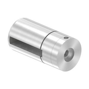 Supporto base per piatto 40x6mm M8 AISI 304 sat.
