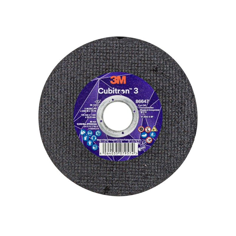 Disco taglio inox Cubitron III 125x1 mm | IN400-151