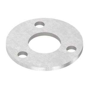 Piastra a pavimento Ø100x6 per tubo 42,4 mm AISI 304