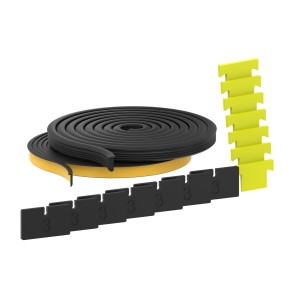 Guarnizione profilo vetro 16,76-17,52 mm con cunei 3 mm