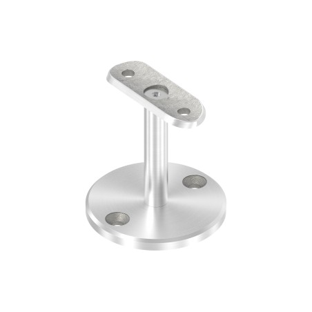 Sostegno corrimano a muro H 77 mm AISI 316 satinato