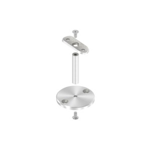 Sostegno corrimano a muro H 77 mm AISI 316 satinato