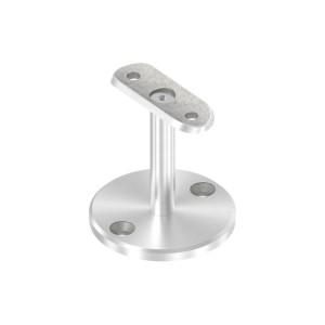 Sostegno corrimano a muro H 77 mm AISI 316 satinato