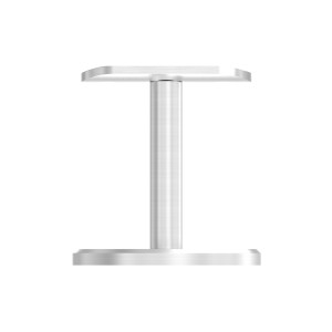 Sostegno corrimano a muro H 77 mm AISI 316 satinato