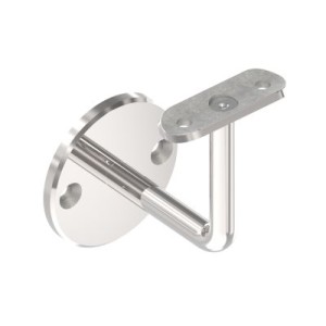 Sostegno corrimano a muro per tubo 42,4 mm AISI 316