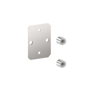 Piastra ancoraggio laterale 120x90 per tubo Ø42,4 AISI 316