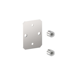 Piastra ancoraggio laterale 120x90 per tubo Ø42,4 AISI 316