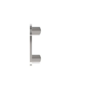 Piastra ancoraggio laterale ovale Ø42,4 AISI 316 lucido