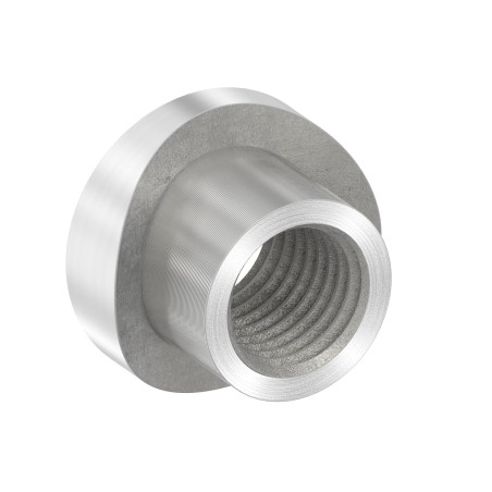 Bussola filettata per tubo 48,3 mm M16 AISI 304 sat.