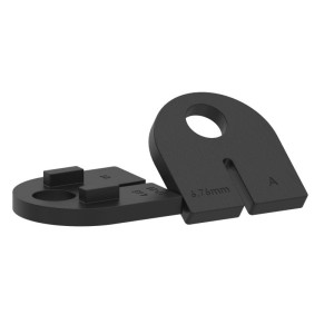 Gommina supporto mod.02 per vetro 6,76 mm