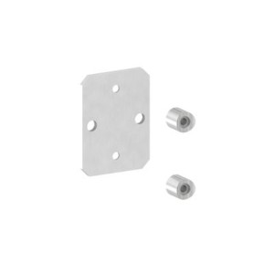 Piastra ancoraggio laterale 120x90 AISI 316 lucido