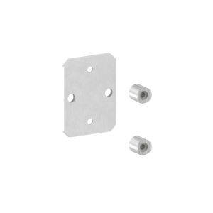 Piastra ancoraggio laterale 120x90 AISI 316 lucido