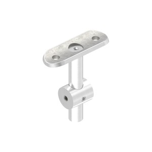 Reggicorrimano doppio piatto Ø33,7 mm AISI 304 sat.