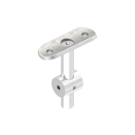 Reggicorrimano doppio piatto Ø33,7 mm AISI 304 sat.