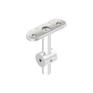 Reggicorrimano doppio piatto Ø42,4 AISI 316 satinato