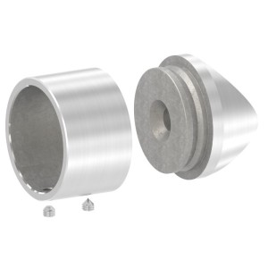 Raccordo per tubo 42,4 mm AISI 304 satinato | IN106-414