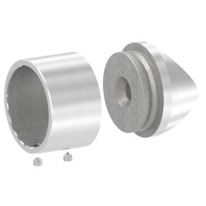 Raccordo per tubo 42,4 mm AISI 304 satinato | IN106-414