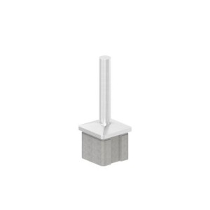 Sostegno per corrimano da saldare AISI 316 per tubo 40x40