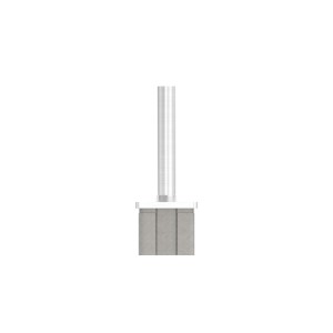 Sostegno per corrimano da saldare AISI 316 per tubo 40x40