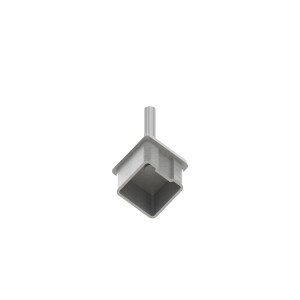 Sostegno per corrimano da saldare AISI 316 per tubo 40x40