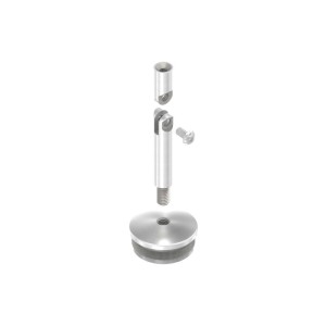 Sostegno corrimano snodabile AISI 316 per tubo Ø42,4mm