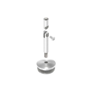 Sostegno corrimano snodabile AISI 316 per tubo Ø42,4mm