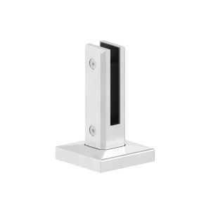 Supporto quadro vetro a pavimento AISI 316 satinato