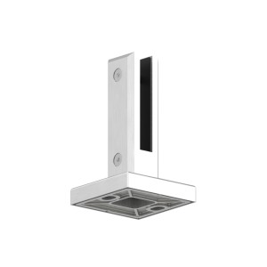 Supporto quadro vetro a pavimento AISI 316 satinato