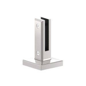 Supporto quadro per vetro a pavimento AISI 316 lucido