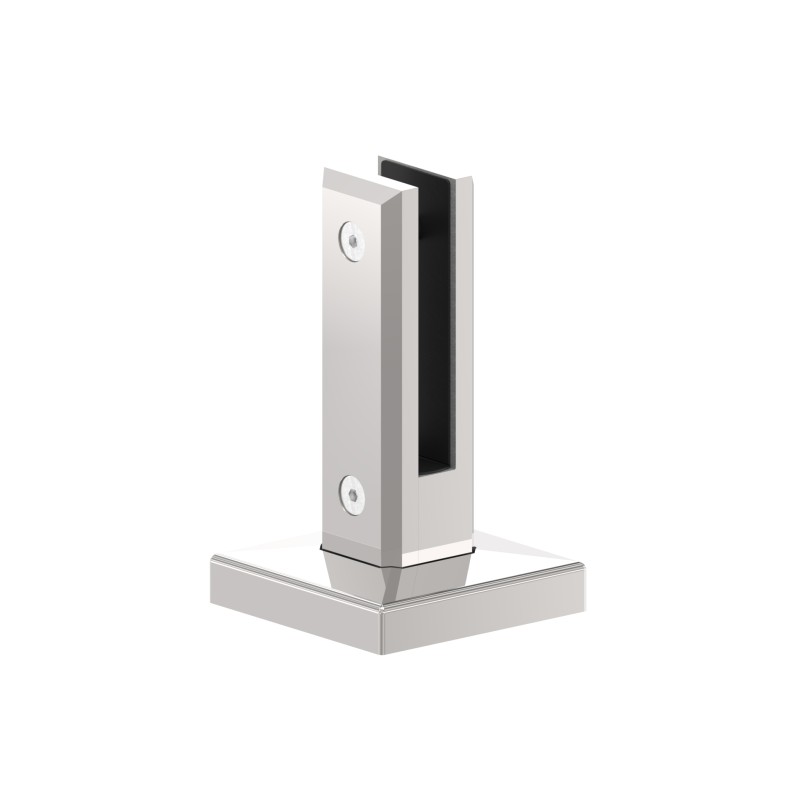 Supporto quadro per vetro a pavimento AISI 316 lucido