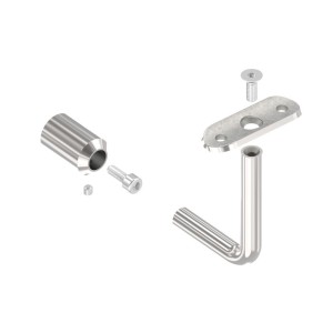 Sostegno corrimano laterale AISI 316 per tubo 42,4 mm