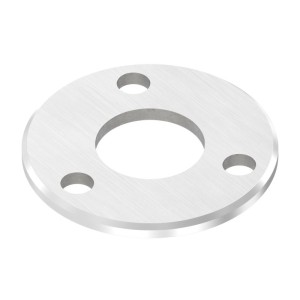 Piastra a pavimento Ø100x6 mm AISI 316 per tubo 42,4