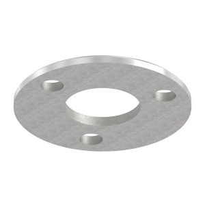 Piastra a pavimento Ø100x6 mm AISI 316 per tubo 42,4