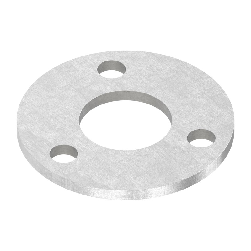 Piastra a pavimento Ø100x6 per tubo 42,4 mm AISI 316