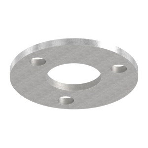 Piastra a pavimento Ø100x6 per tubo 42,4 mm AISI 316