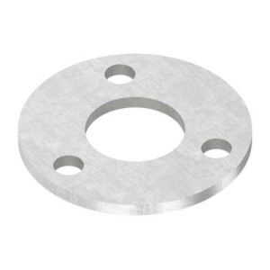 Piastra a pavimento Ø100x6 per tubo 42,4 mm AISI 316
