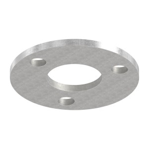 Piastra a pavimento Ø100x6 per tubo 42,4 mm AISI 316