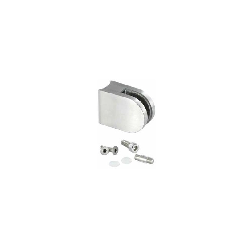 Pinza mod. 02 per tubo d. 48,3mm zamac finitura inox