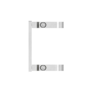 Piastra ancoraggio laterale tubo 48,3 mm AISI 304 sat.