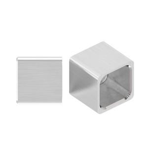 Terminale piatto 12x12 mm AISI 304 satinato | IN104-285