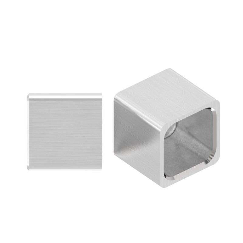 Terminale piatto 12x12 mm AISI 304 satinato | IN104-285