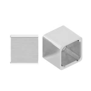 Terminale piatto 12x12 mm AISI 304 satinato | IN104-285