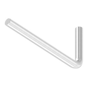 Perno sostegno 90° Ø12 mm AISI 304 satinato