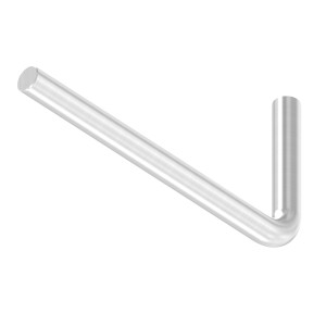 Perno sostegno 90° Ø12 mm AISI 304 satinato