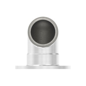 Raccordo tubo 42,4x2 con attacco muro 90° AISI 304