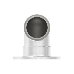 Raccordo tubo 42,4x2 con attacco muro 90° AISI 304