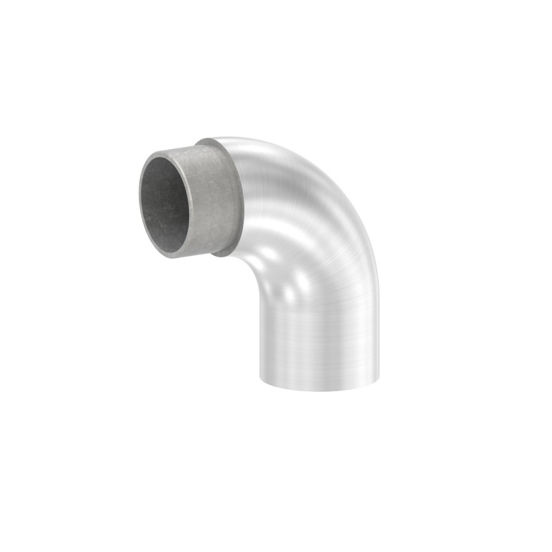 Raccordo terminale curvo 90° Ø42,4x2 mm AISI 304 sat.