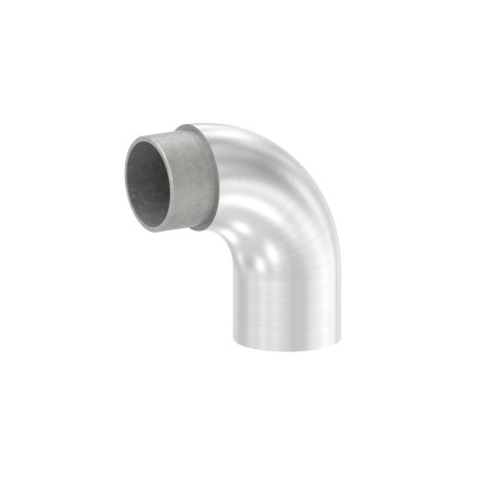 Raccordo terminale curvo 90° Ø42,4x2 mm AISI 304 sat.