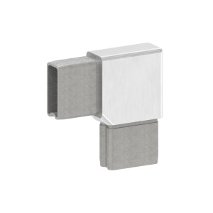 Raccordo per tubo 40x20x2 mm 90° AISI 304 satinato