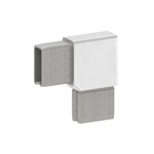 Raccordo per tubo 40x20x2 mm 90° AISI 304 satinato
